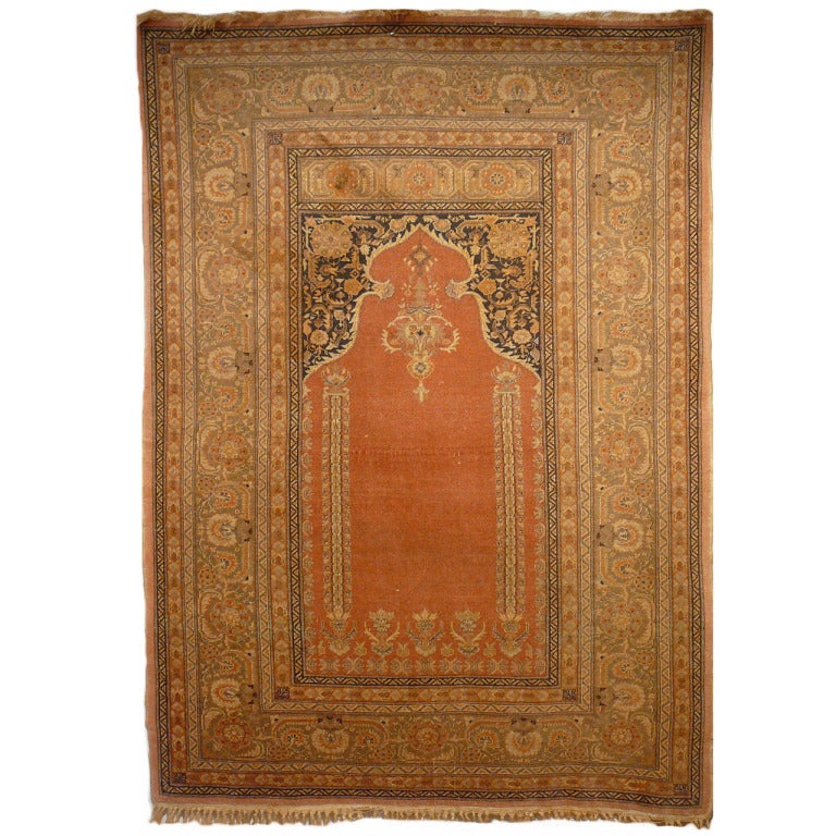 Antique Bandirma Prayer rug at 1stDibs