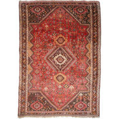 Vintage Tribal Kashkooli Rug 5