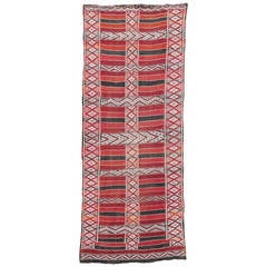 Large Moroccan Vintage Berber Kilim Rug