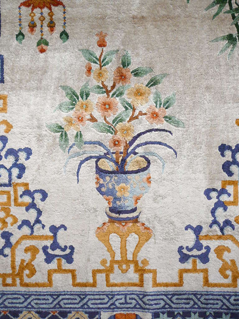 Other Vintage Chinese Silk Rug 6 X 4 Ft