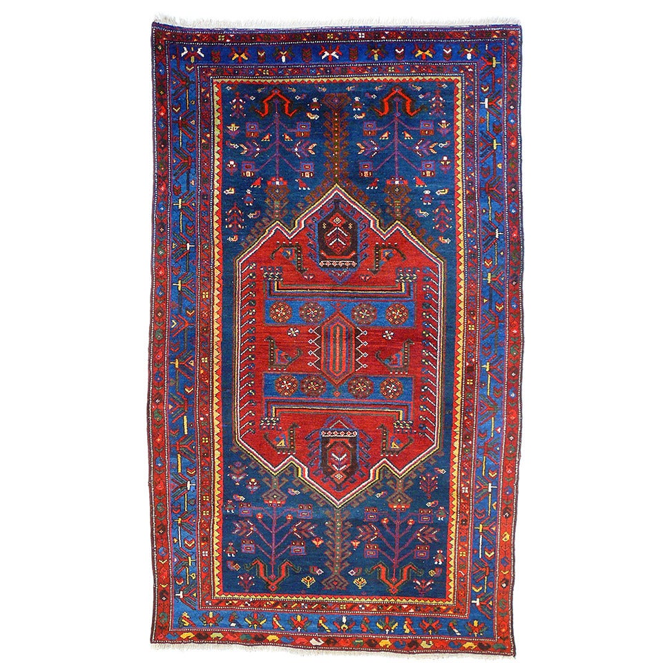 Vintage Zanjan Rug