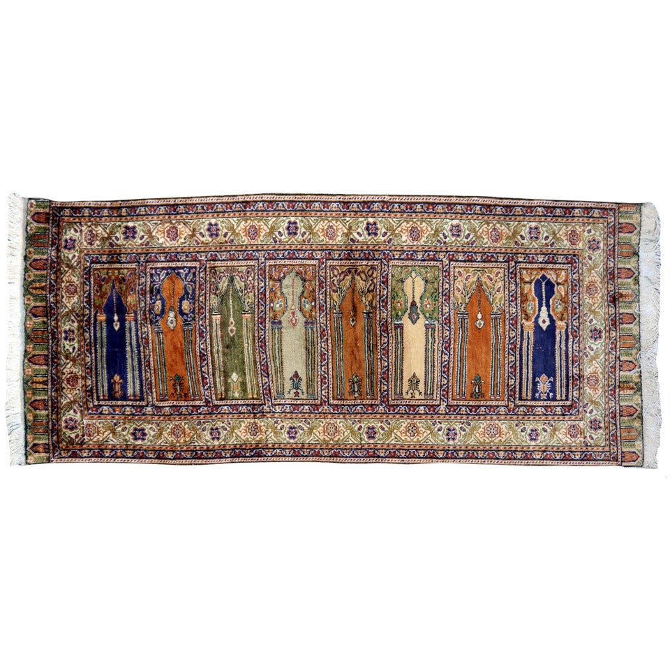 Türkischer Kayseri-Teppich aus Baumwolle