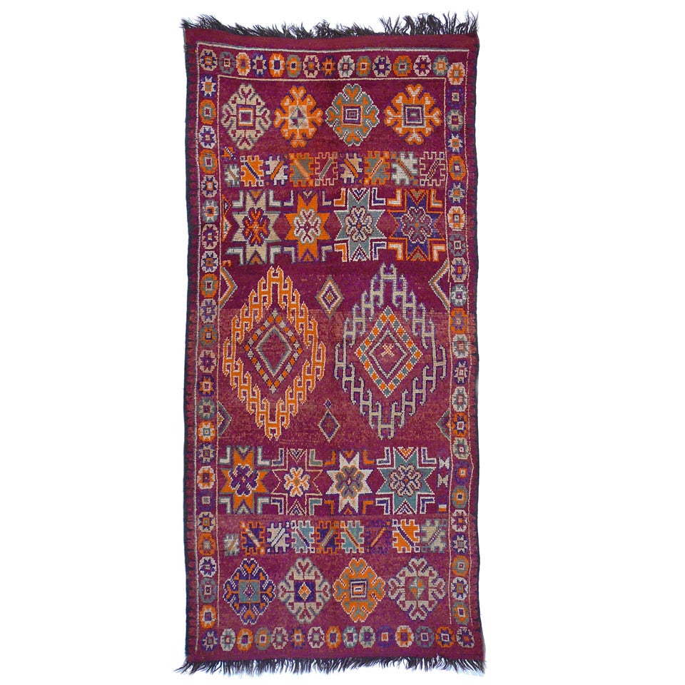 Marokkanischer / nordafrikanischer Vintage-Berberteppich