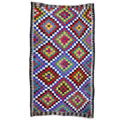 Vintage turkish cotton Kilim 6