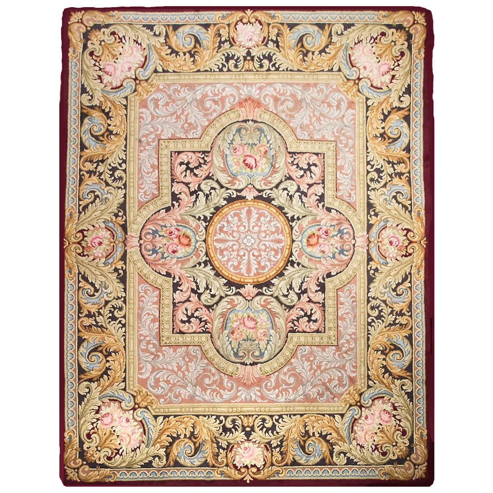 Royal Antique Spanish Savonnerie Style Rug at 1stDibs