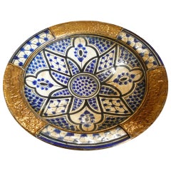 Antique Moroccan Ceramic Bowl