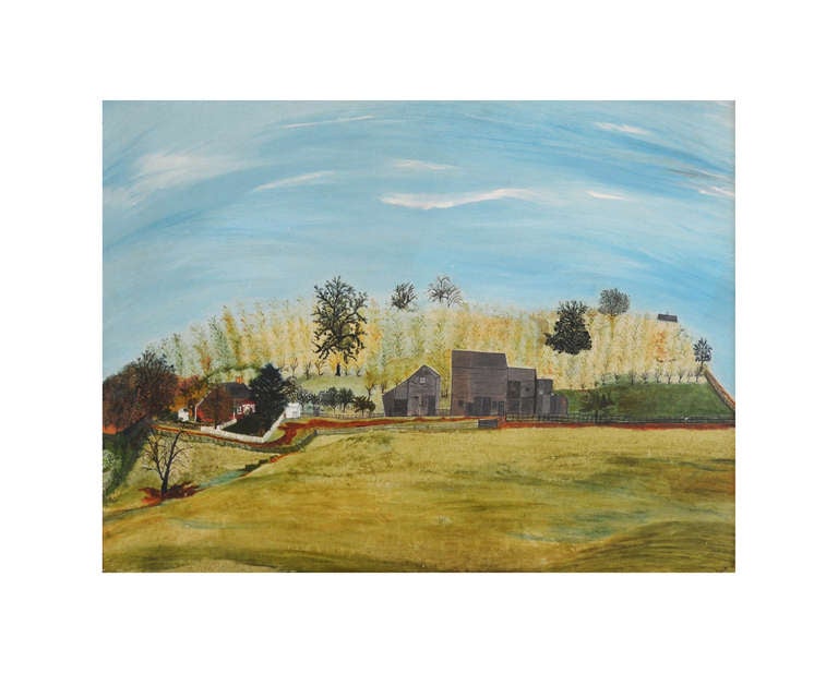 Uriah Dyer: Maine Landscape / Farm & Cornfield