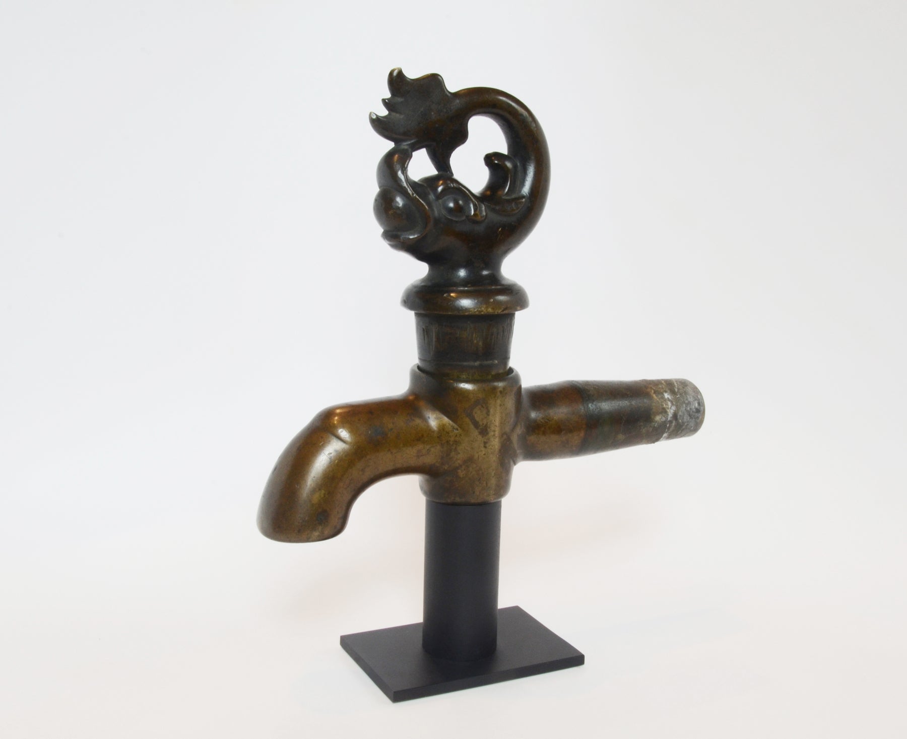 Early Figural (Dolphin) Bronze Beer or Wine Tap
