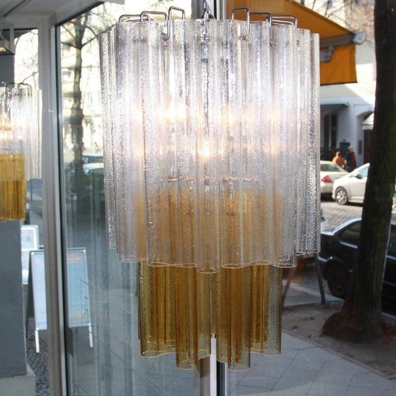 Glass Venini chandelier, 1960s.