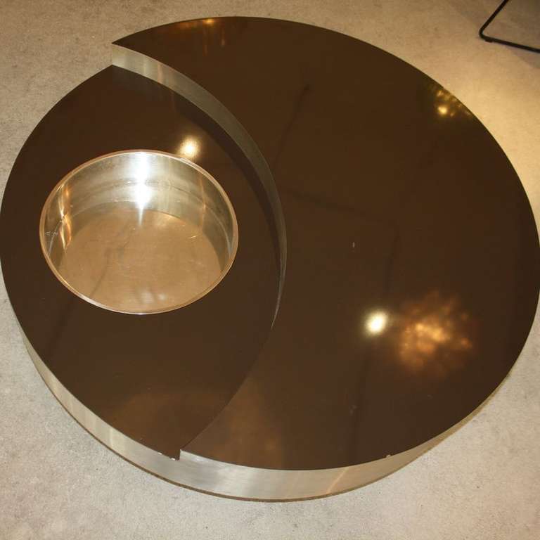 Willy Rizzo Revolving Table/ Bar In Excellent Condition In Berlin, DE