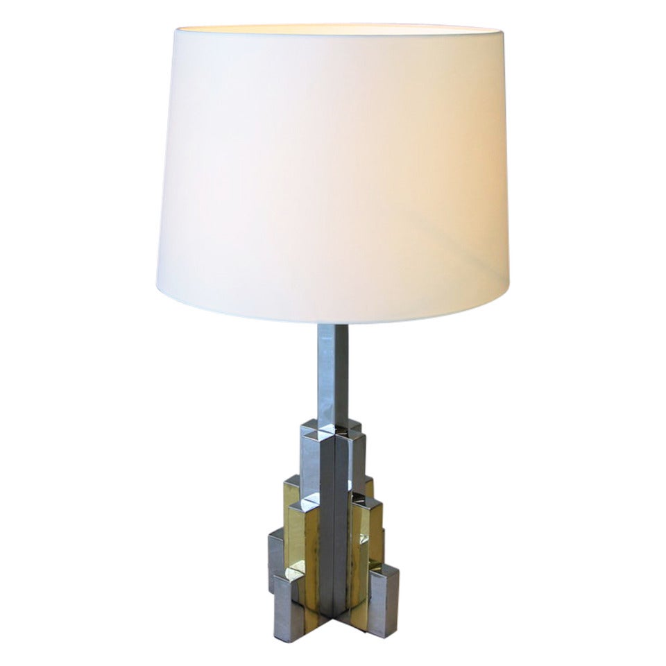 Romeo Rega Style Table Lamp, 1970s For Sale