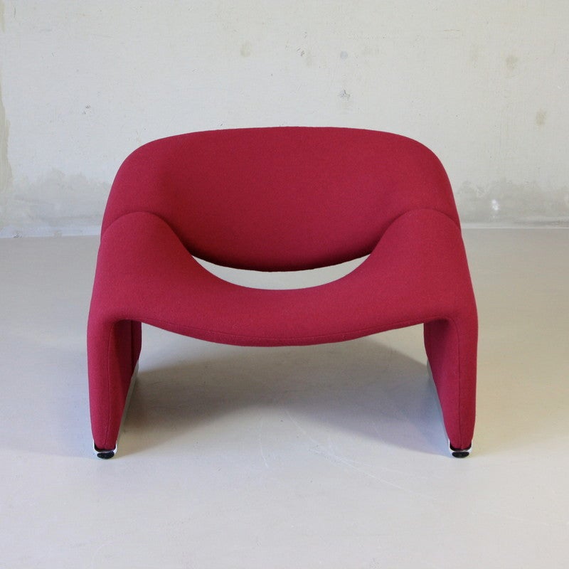 European Pair of Pierre Paulin Groovy Lounge Chairs