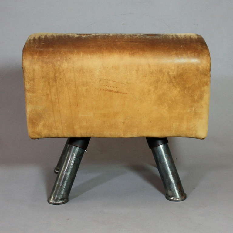 Mid-20th Century Vintage Leather Pommel Horse, 1950's