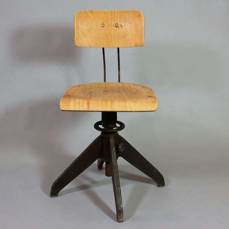 Industrial Desk Chair, 1930's