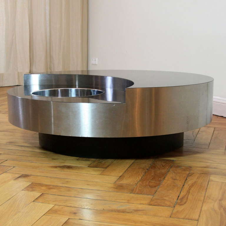 Willy Rizzo Revolving Table or Bar In Excellent Condition In Berlin, DE