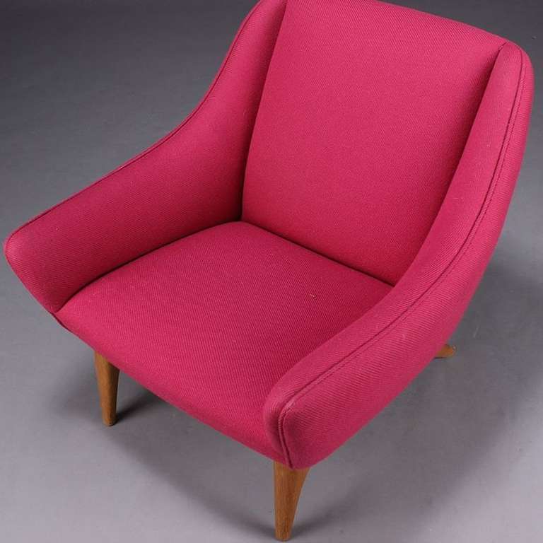 Illum Wikkelso Attributed Lounge Chair, 1960s In Good Condition In Berlin, DE