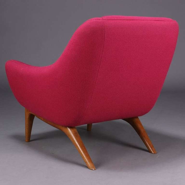 Mid-20th Century Illum Wikkelso Attributed Lounge Chair, 1960s