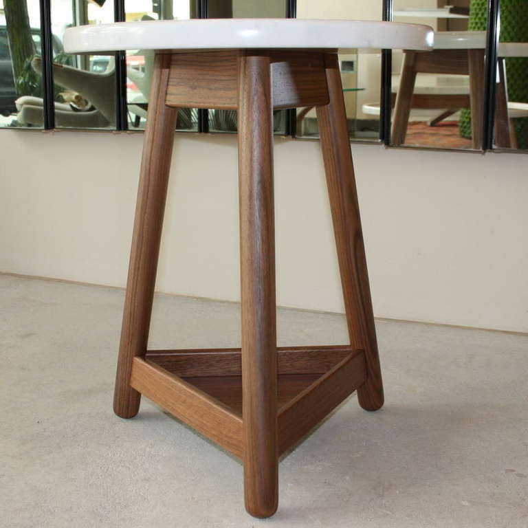 Modern Occasional Table with Marble Top