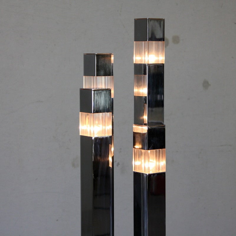 Mid-20th Century Gaetano Sciolari Floor Lamp, 1960s Signed