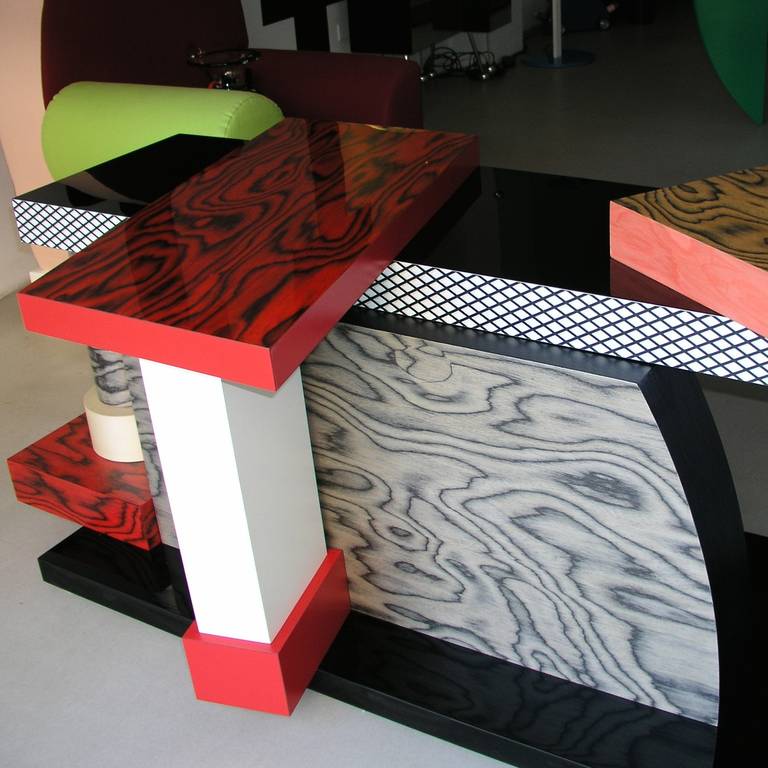 20th Century Tartar Console Table by Ettore Sottsass For Sale