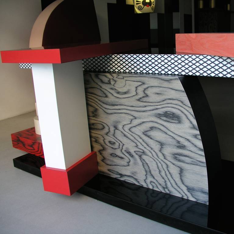 Modern Tartar Console Table by Ettore Sottsass For Sale