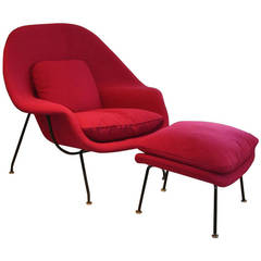 Saarinen Womb Chair and Ottoman, Knoll