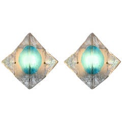 Pair of Mazzega Wall Sconces, 1960s