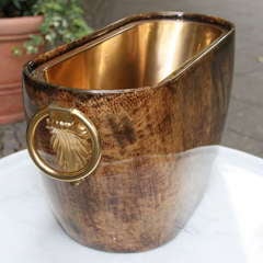 Vintage ALDO TURA, Bottel holder/ bucket, 1960's