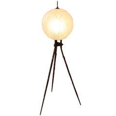 Faux Bomboo Tripod Lamp, France