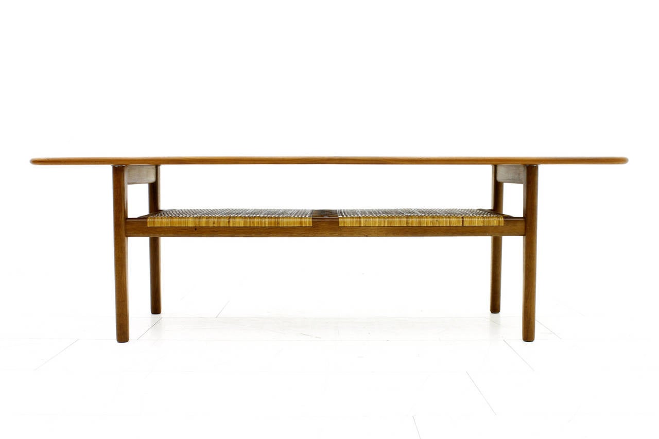 Scandinavian Modern Teak Sofa Table by Hans J Wegner, AT10, Andreas Tuck, 1950