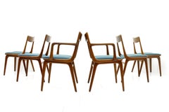 Six Teak Boomerang Dining Chairs by Erik Christensen, Denmark