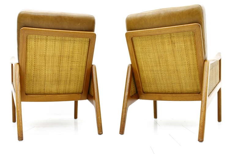 A pair Early Lounge Chairs by Peter Hvidt & Orla Molgaard Nielsen, FD 151 In Good Condition In Frankfurt / Dreieich, DE