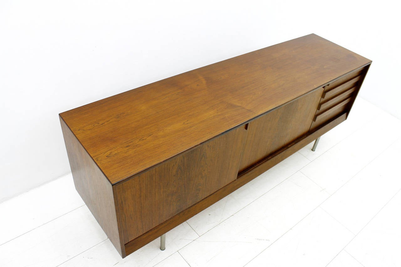 Danish Rosewood Sideboard or Credenza by Kurt Ostervig, Denmark, 1960s For Sale