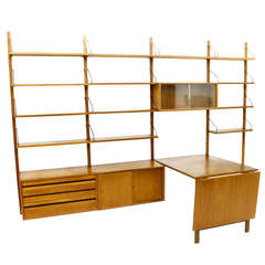 Poul Cadovius Royal Wall System & Dining Table, Teak Wood, Denmark