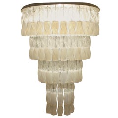 Huge Murano Chandelier by Roberto Pamio 
Renato Toso for Leucos, Italy, 1970