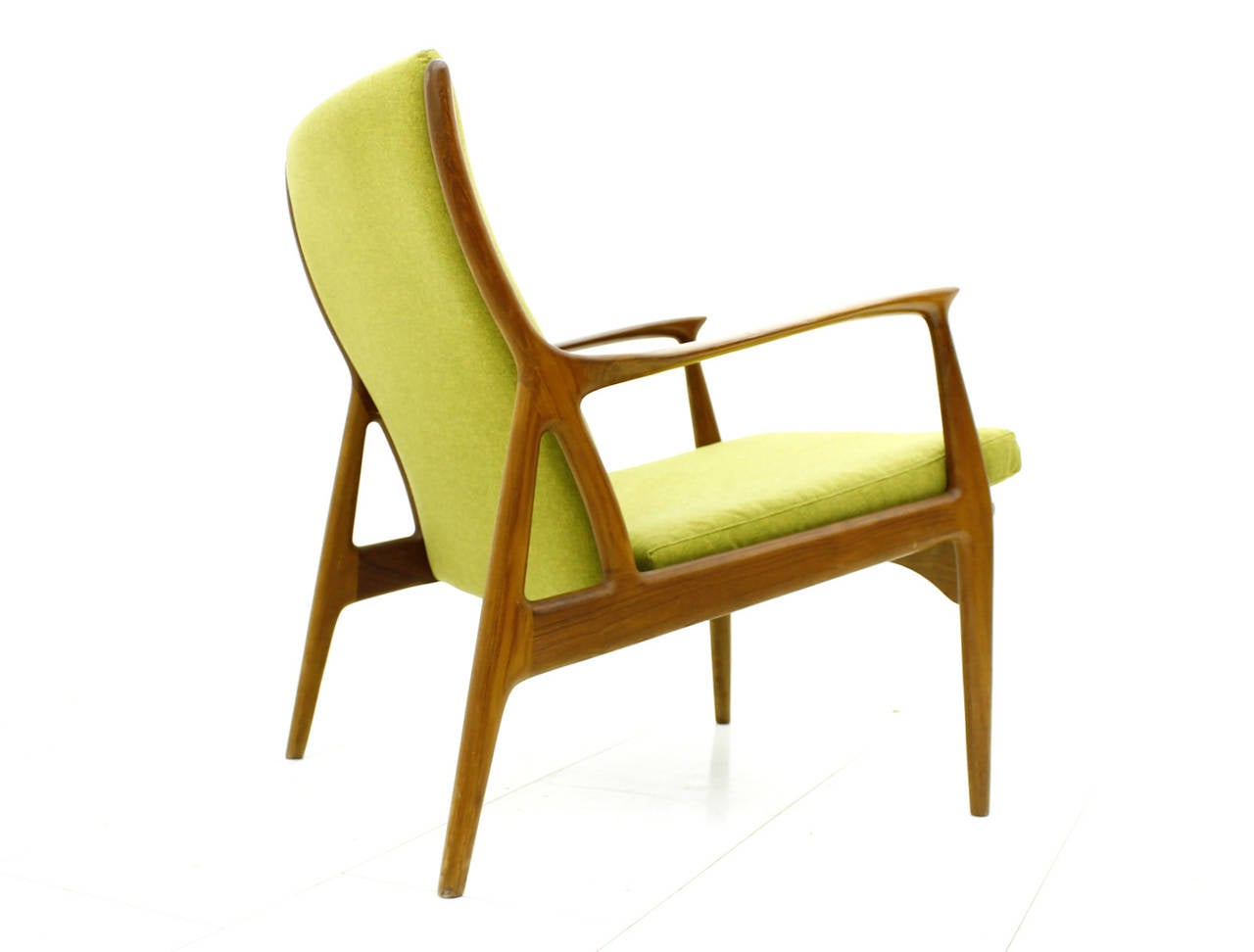 Pair of Teakwood Lounge Chairs by Erik Andersen & Palle Pedersen, Denmark 1960 In Excellent Condition In Frankfurt / Dreieich, DE