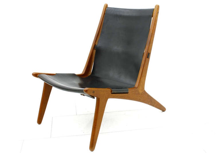 Hunting Chair by Uno & Östen Kristiansson for Luxus, Sweden 1954 In Excellent Condition In Frankfurt / Dreieich, DE