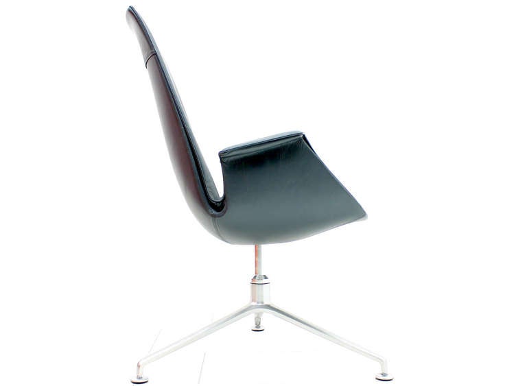 Danish Set of High Back Bird Chairs FK 6725 by Preben Fabricius & Jørgen Kastholm For Sale
