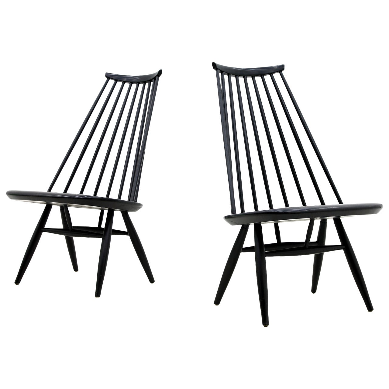 Pair of Mademoiselle Lounge Chairs by Ilmari Tapiovaara for Asko, Finland, 1956 For Sale