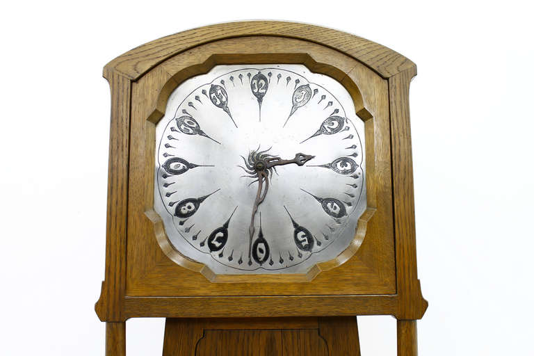 Stained Rare Longcase Clock by Richard Riemerschmid, 1899