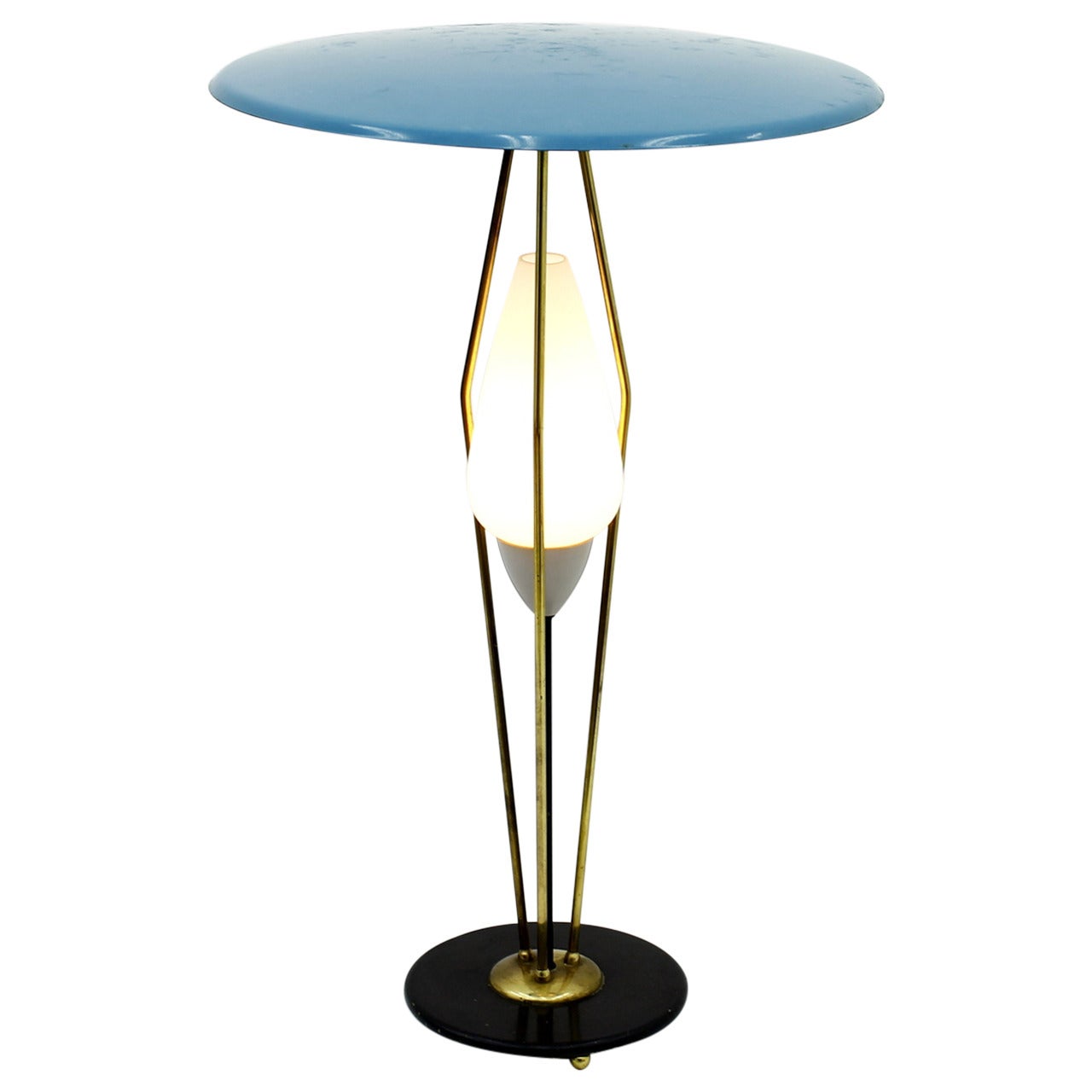 1950s Table Lamp in Style of Angelo Lelli, Italy For Sale