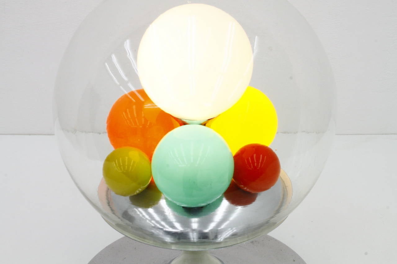 Very Rare "Barbarella" Table Lamp by Angelo Brotto, Italy, 1965