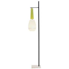 Italian Floor Lamp by Laguna Murano 1950`s, Marble 
Glass