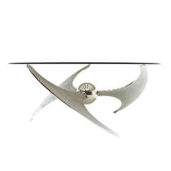 Adjustable Coffee or Dining Table by Campanini, Metal & Glass, Italy, 1973 8