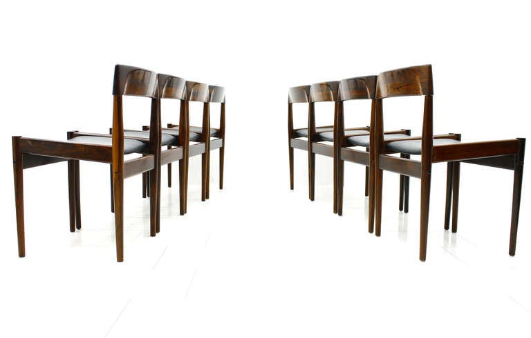 Rare Rosewood Dining Suite by Grete Jalk, Denmark 1