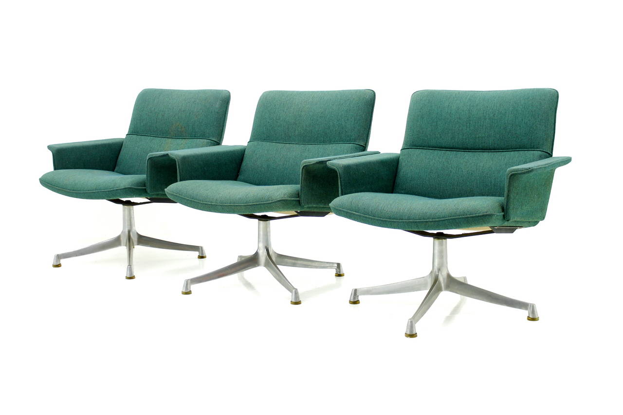Mid-Century Modern Seating Group with Sofa and Three Lounge Chairs, France, circa 1960s For Sale
