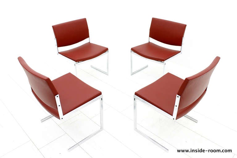 Scandinavian Modern Set Of Four Fabricius & Kastholm FK 770 Dining Chairs, Kill International