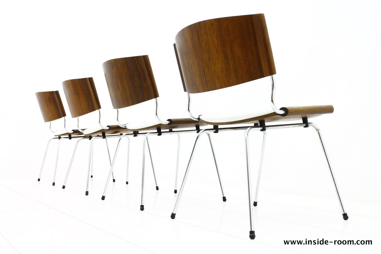 Set of Four Nanna Ditzel Stacking Dining Chairs