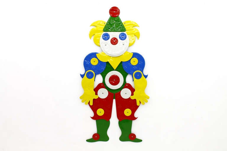 Mid-Century Modern Huge Plastic Clown 