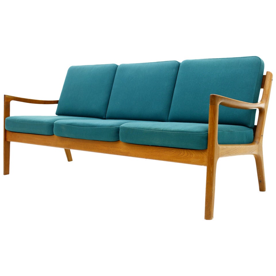 Teak Sofa by Ole Wanscher Sofa, France & Son Denmark, 1951